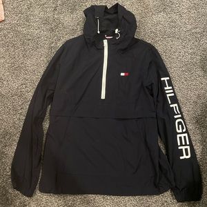 navy tommy hilfiger windbreaker